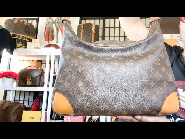 VINTAGE LOUIS VUITTON BOULOGNE 35 WIMB /WHAT FITS / PACKING MY VINTAGE LOUIS  VUITTON BOULOGNE 35 BAG 