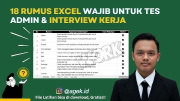 Bongkar! 18 Rumus Excel yang Muncul di Tes Admin Perusahaan - Age Ade Pangestu