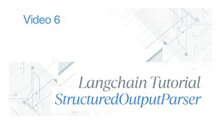 Structured Outputs with TypedDict | Video 6 | LangChain Series