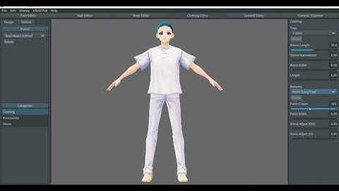 Vroid tutorial 3 Clothing Editor