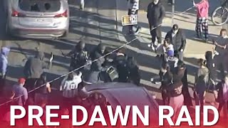 Anti-ICE protests erupt in LA as Federal agents conduct pre-dawn raid
