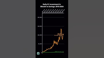 What if you invested $1 every day in Bitcoin since 2010💰#bitcoin  #crypto  #chart #financialfreedom