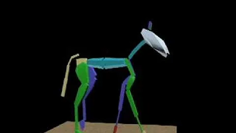 Horse Walk Biped in 3Ds Max