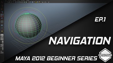 Navigation and View Ports - Autodesk Maya 2012 Tutorial Series For Beginners HD basics Episode 1