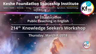 214th Knowledge Seekers Workshop   8. March 2018