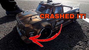 First Arrma Infraction Run! [CRASHED IT!]