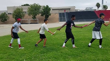 How to pass a baton in track