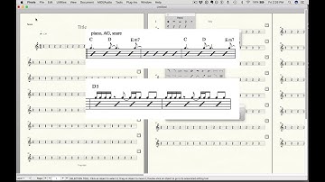 Finale tutorial - Adding rhythmic notation to a band chart