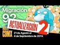 ACTUALIZACIÓN #2 MIGRACIÓN NIDOS POKEMON GO EN CDMX #92 21 DE AGOSTO AL
4 DE SEPTIEMBRE 2019