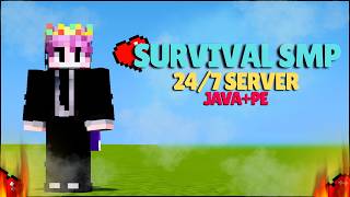 🏆 24/7 Minecraft Public SMP LIVE 🔥 | Java + PE | Join Fast 🚀 | Road to 2K