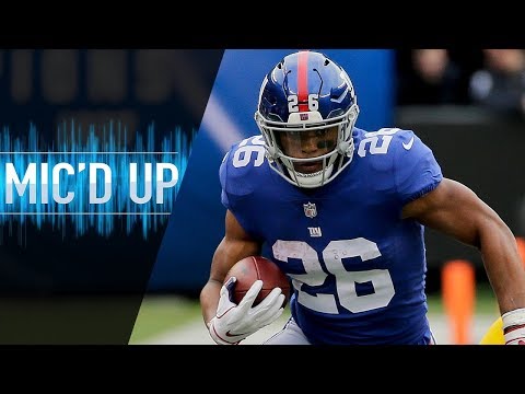Saquon Barkley Mic'd Up vs. Redskins "That's AP bro, you ever watch his highlights?" | NFL Films