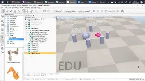 hurdle detecting robot on CoppeliaSim edu as per DT-2 syllabus in Chandigarh University