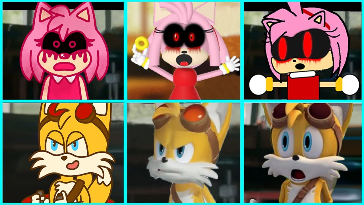 Meowamy Sonic The Hedgehog Movie Amy EXE vs TAILS SONIC BOOM Uh Meow All ...