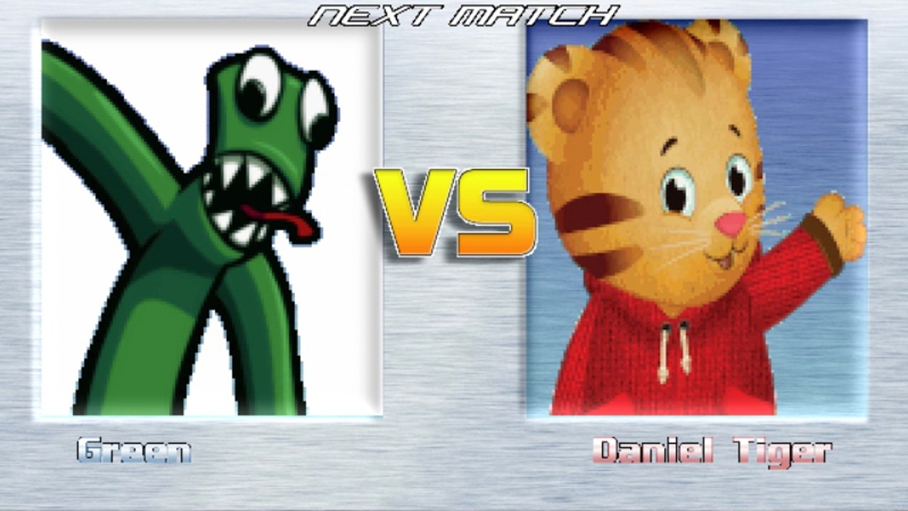 Битвы M.U.G.E.N | Зелёный против Тигра Даниэля | Радужные Друзья против соседей Тигра Даниэля