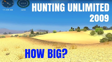 HOW BIG IS THE MAP in Hunting Unlimited 2009? Walk Across a Map