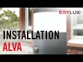 Bornes lumineuses alva facile  installer i esylux i montage et installation