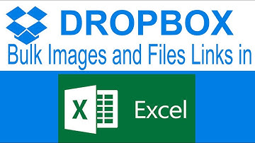 Dropbox Bulk Individual Images and Files Link in Excel
