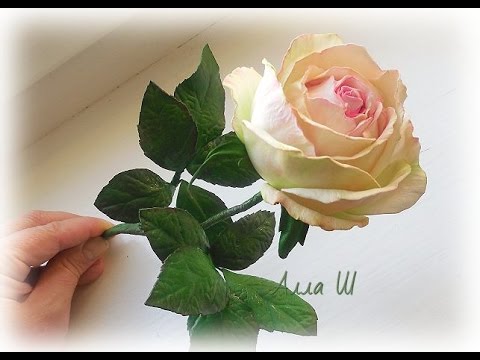 Мк стебель розы из кембрика из фоамирана своими руками видео