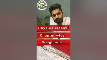 Physics chapter wise weightage ||class10#icsephysics10#icse#physicsweightageclass10