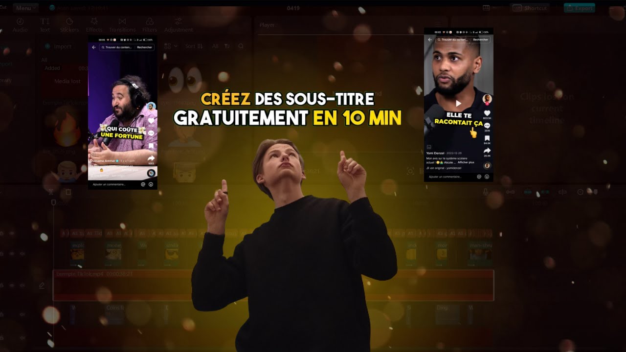 Comment Ajouter Les Sous-Titres de Yomi Denzel aux Réels & TikToks