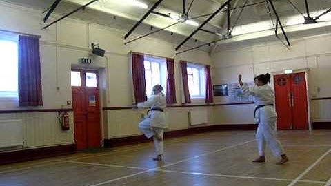 Washinkai Karate Javea Hannah and Tara Shodan Chinto "Black Belt"