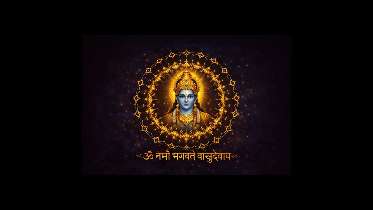 ॐ नमो भगवते वासुदेवाय I Om Namo Bhagavate Vasudevaya | Quiet Meditation| Stress Relief & Inner Peace