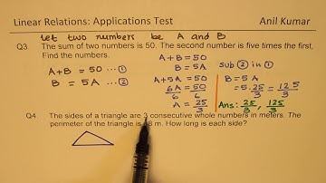 Getting Started with Linear Equations Word Problems - EDEXCEL - GCSE - SAT