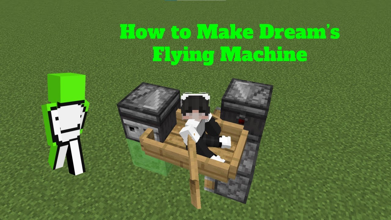 How To Make Dreams Flying Machine In Minecraft Minecraft Tutorials