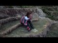 Ingrid in river with old Nike, socks, jeans and sweater