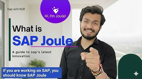 SAP Joule Explained | Future of AI in Business with SAP #SAPWithKSR #abap #saplearning 