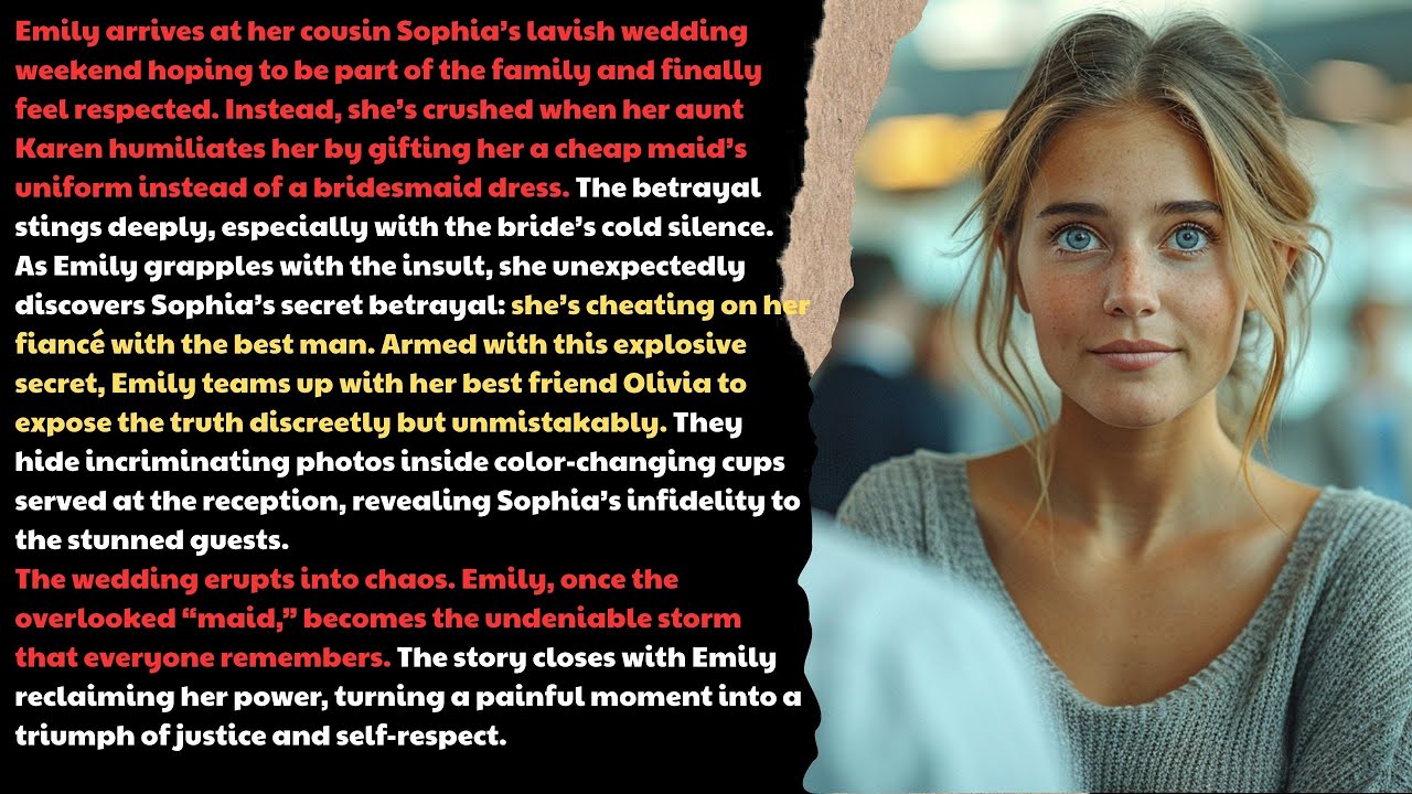 My Aunt Gave Me a Maid’s Uniform Instead of a Dress… So I Exposed Her Dirty Secret