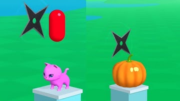 Don’t Slice the Cat Gameplay! Satisfying and relaxing ASMR slicing video