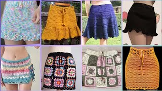 Most popular outstanding gorgeous crochet pattern of skirts outfits dresses designs ideas