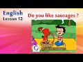 English Conversation lesson 12 :- Do you like sausage? | Cartoon English...