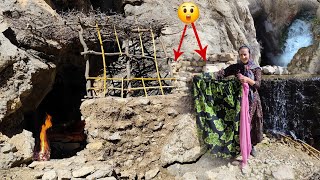 Operator's generosity: Pregnant mother transforms cave into safe haven next to mysterious spring😲