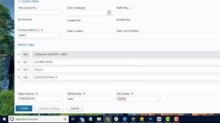Import Record BLUEcloud Cataloging