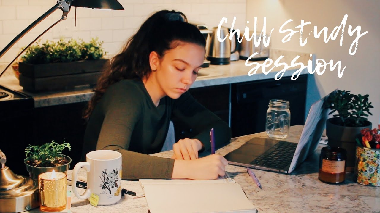 Real Time Study With Me (with music) // 1.5 Hour College Finals Study ...