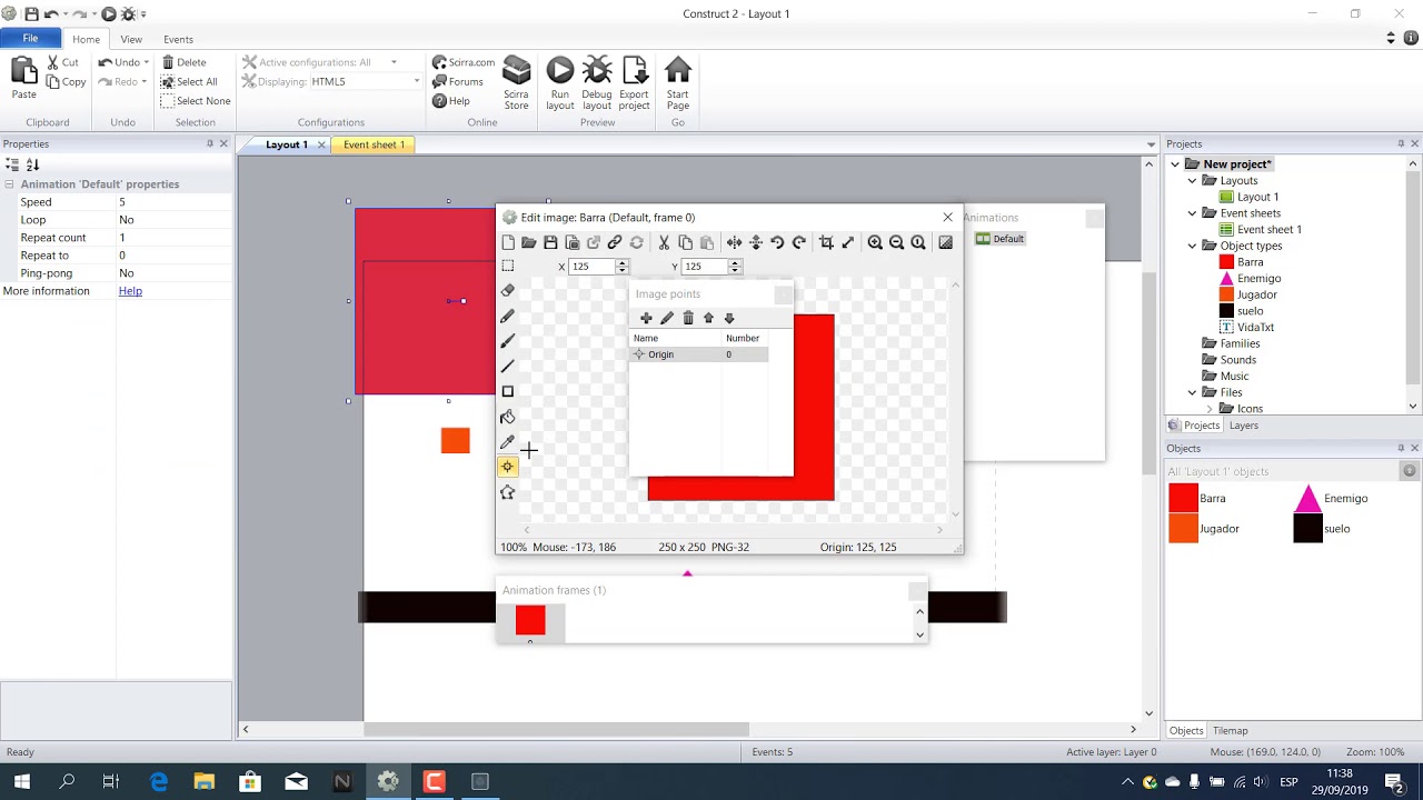 COMO PONER VIDA en CONSTRUCT 2 - YouTube