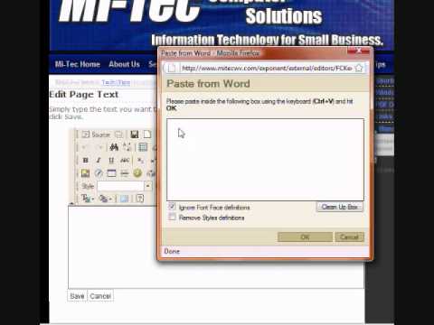 CMS Cut and Paste