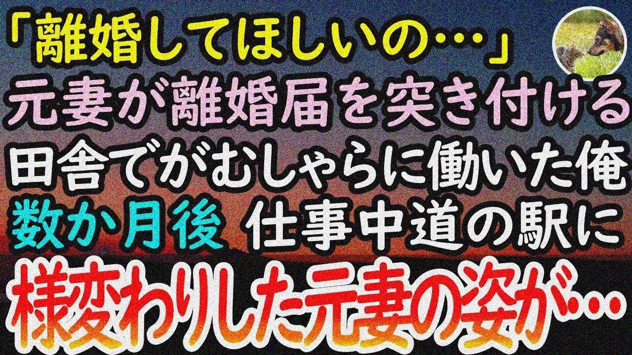 【感動する話】元妻「離婚して」突然離婚され田舎転勤で働く→道の駅店員が変わり果てた元妻【泣ける話】