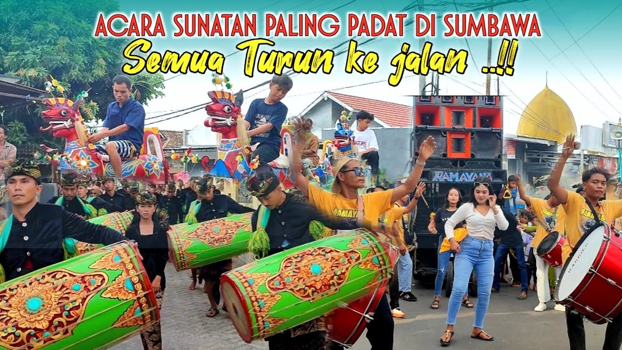 SUNATAN DI IRINGI GB BAJANG GIRANG RINJANI,JARANAN SKAR TAJI,JARANAN RHEE DAN KECIMOL RAMAYANA