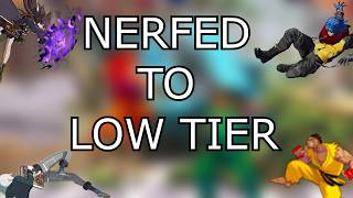 Fighting Game Characters who were nerfed to Low Tier