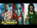 Cyber punk 2077 phantom liberty  all endings good ending bad ending secret ending true ending