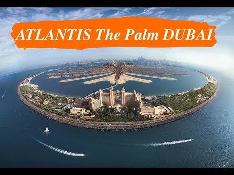 ДУБАЙ. Монорельс в ОАЭ к Отелю Атлантис Палм в море. Atlantis the Palm. The Lost Chambers Aquarium