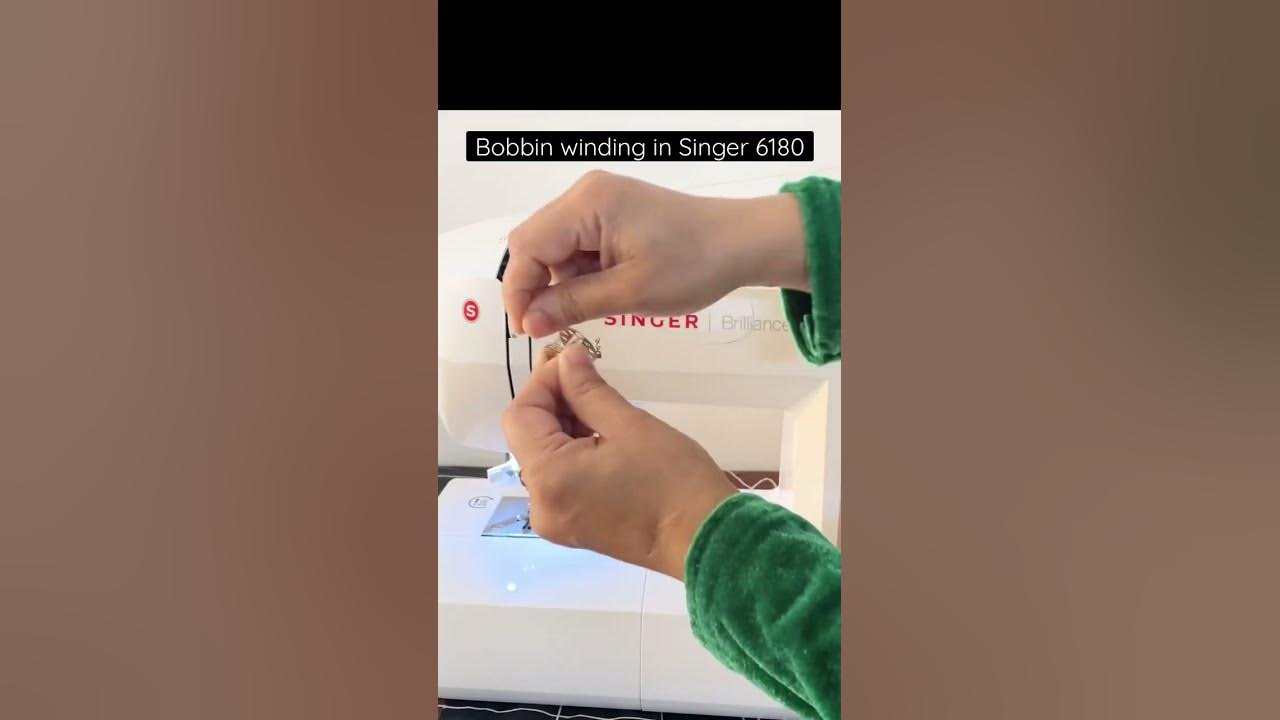 How to wind bobbin in singer sewing machine? Refill bobbin Singer Brilliance 6180 shorts fyp