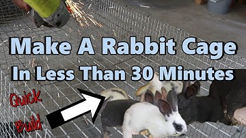 Build A Rabbit Cage In 30 Minutes Or Less