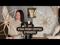 DIY Christmas star ⭐️ from wooden coffee stirrers