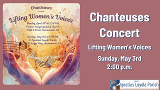 Chanteuses Concert- Sunday, May 3rd at 2:00 p.m.