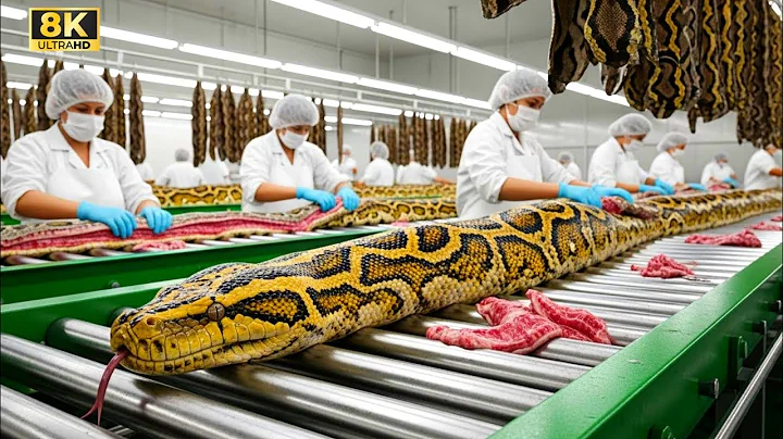 Inside the Snake Leather Factory : From Snake Skin to Luxury Shoes ( Full Process)