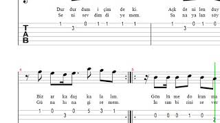 Ümit Besen   Arkadaş Kalalım  Nota   Tab